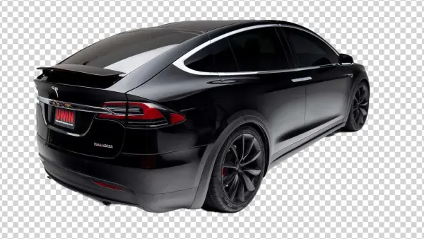 Black Tesla Model X Transparent PNG