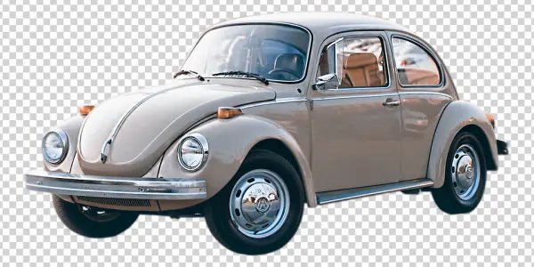 Classic Beige Volkswagen Beetle Car PNG