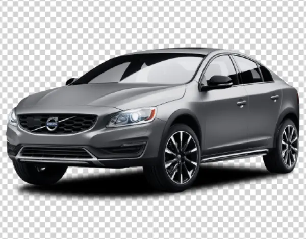 Grey Volvo S60 Cross Country Car PNG Transparent Background