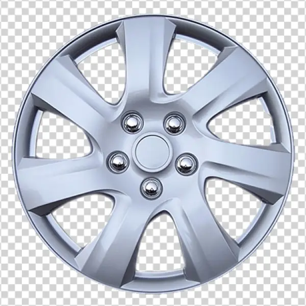 Silver Automotive Hubcap PNG Transparent