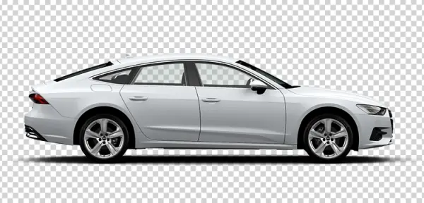 White Audi A7 Sportback Car PNG