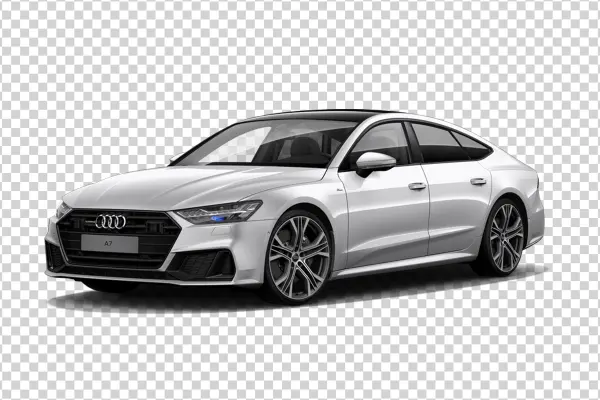 White Audi A7 Sportback Car PNG Transparent