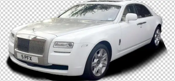 White Rolls-Royce Ghost Car PNG Transparent