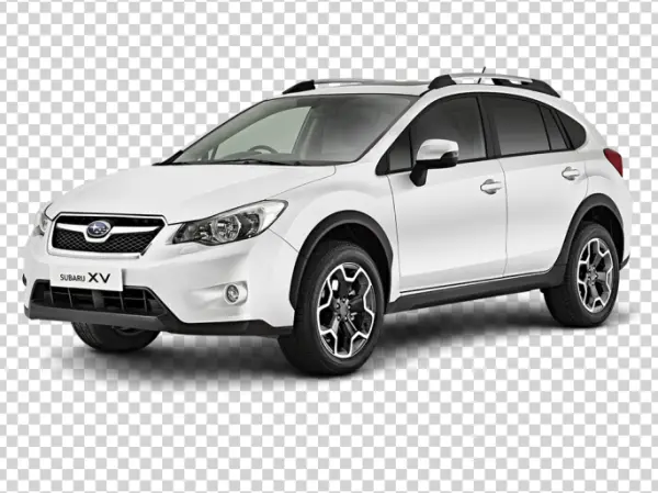 White Subaru XV Car PNG Transparent Background