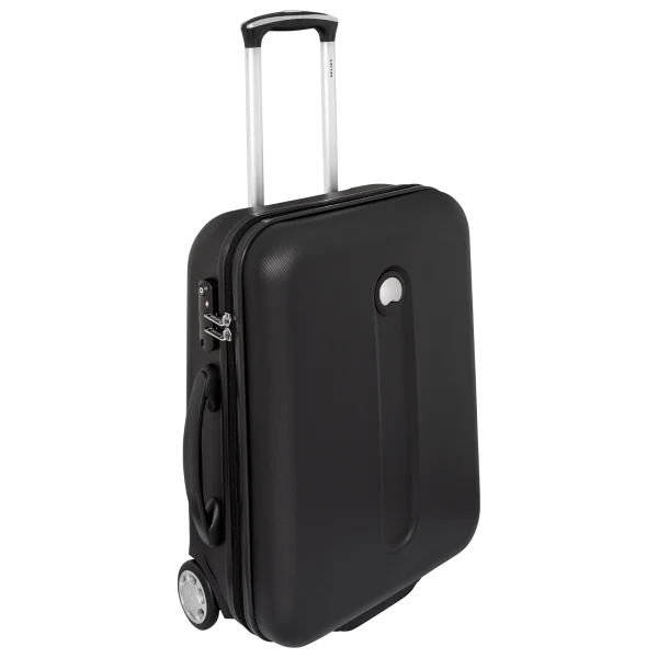 Black Delsey Carry-on Suitcase PNG Transparent