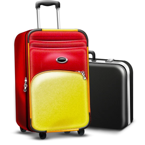 Travel Suitcases PNG Transparent Background