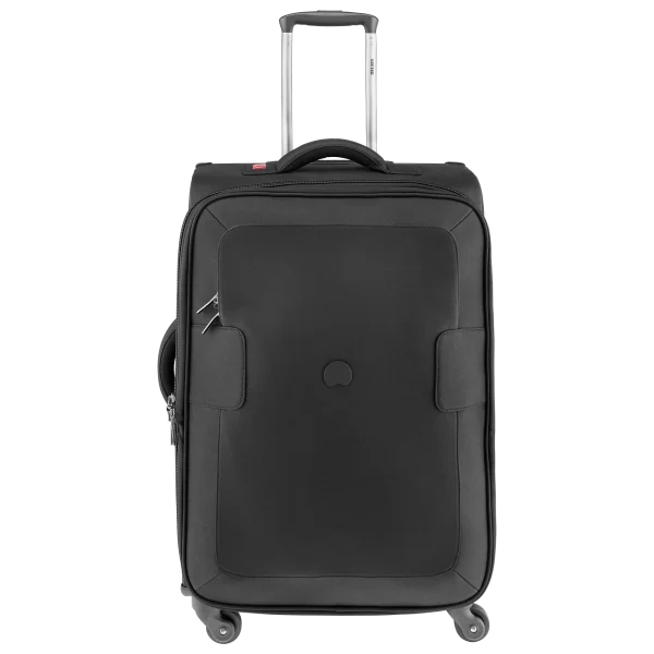 Black Delsey Suitcase PNG Transparent Background