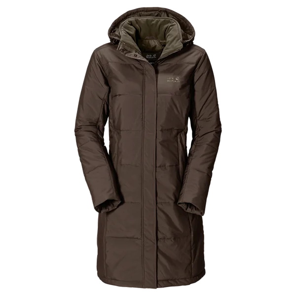 Brown Women's Puffer Parka PNG Transparent Background