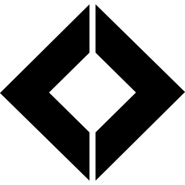 Abstract geometric shape black circle