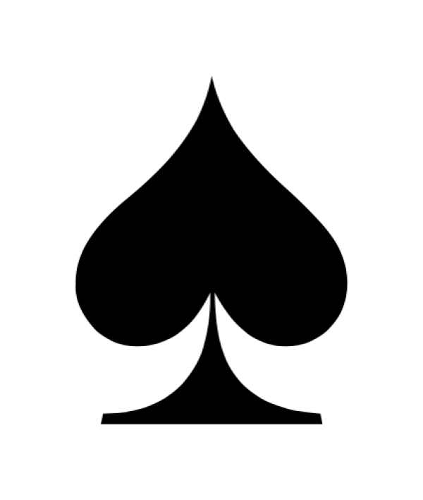 Ace of spades PNG Transparent