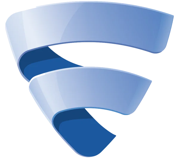 Abstract Blue Swirl Ribbon PNG Transparent Background