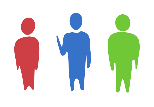 Abstract Colorful People Icons PNG