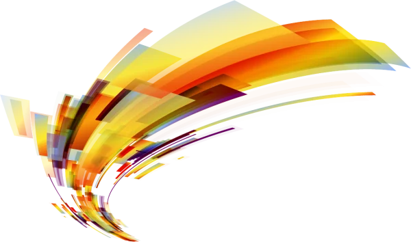 Dynamic Abstract Colorful Swirl PNG Transparent Background