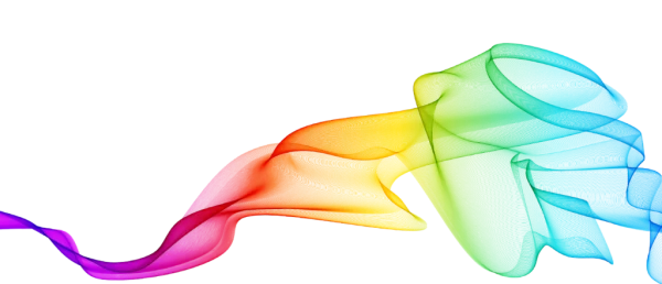Colorful Abstract Rainbow Wave PNG