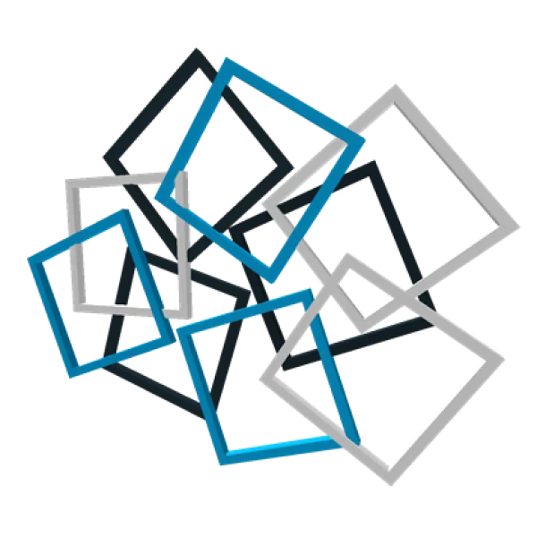 Abstract Overlapping Square Frames PNG Transparent