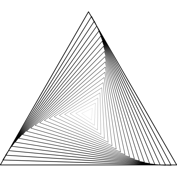 Subtle Linear Triangle PNG Transparent