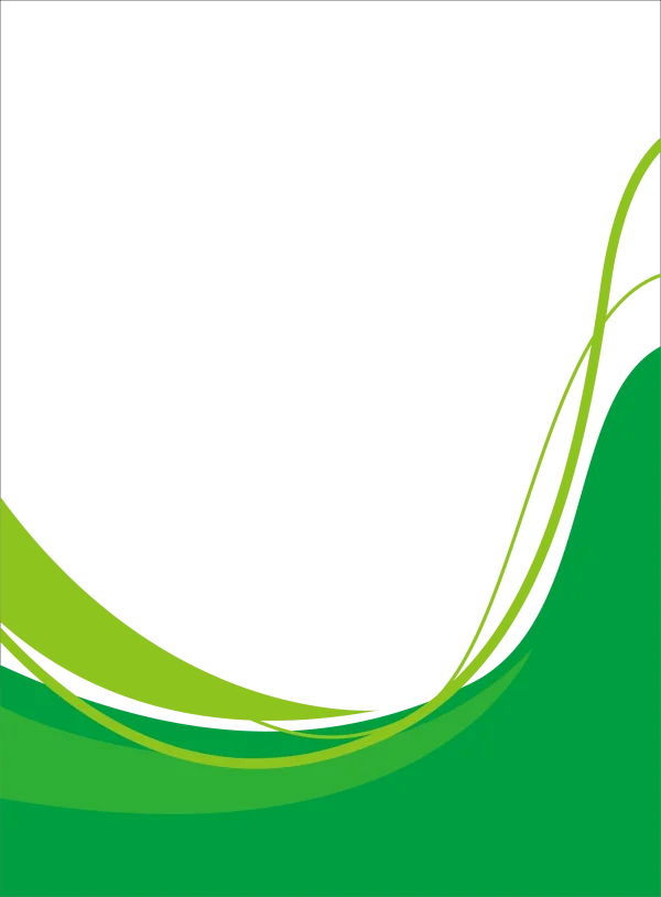 Abstract Green Wavy Shapes Background PNG