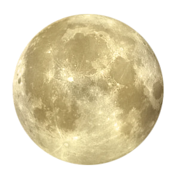 Realistic Full Moon PNG Transparent