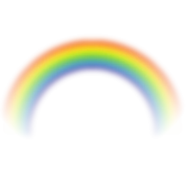 Vibrant Rainbow Arch PNG Transparent Background