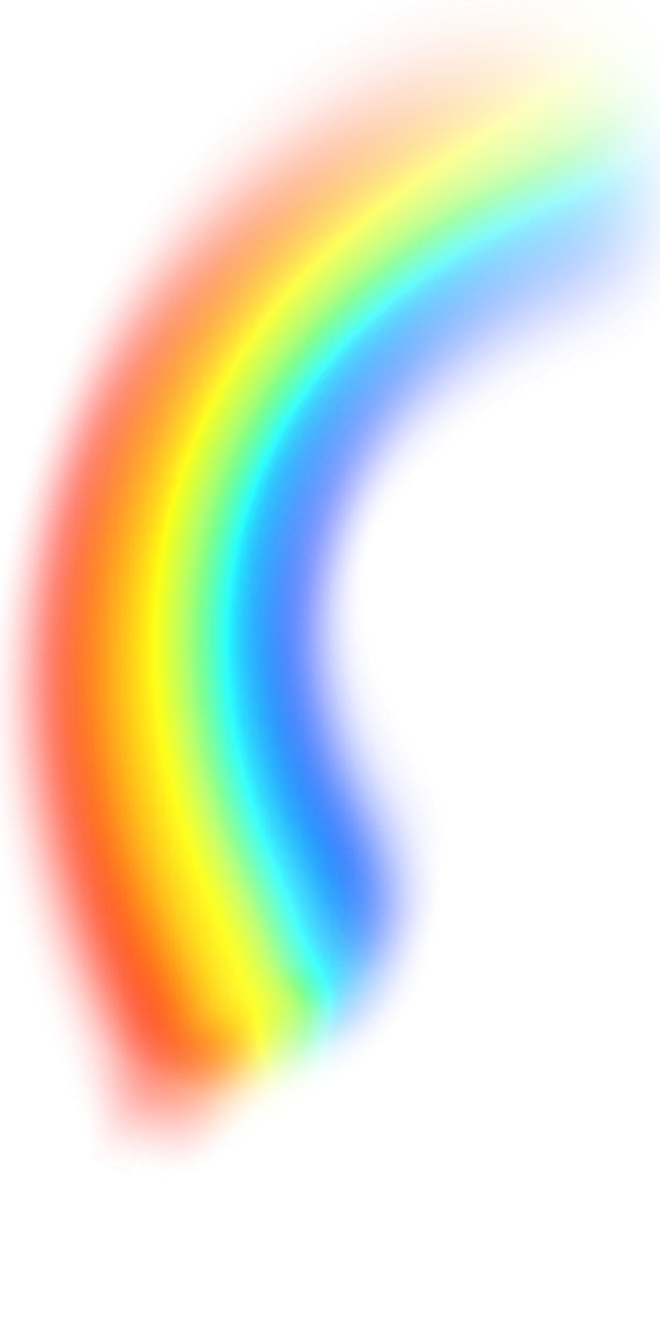 Rainbow Arc Gradient PNG Transparent Background