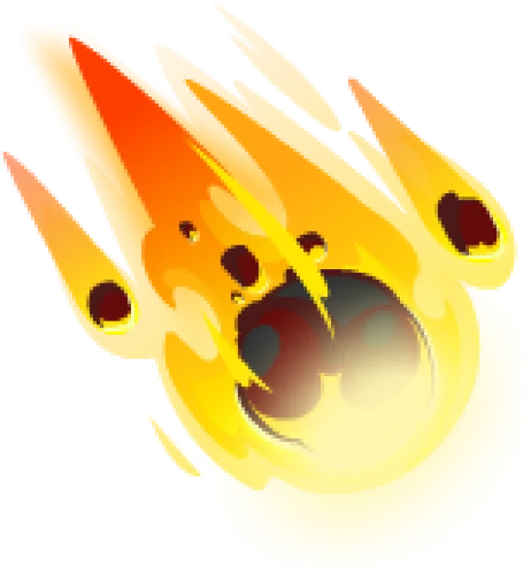 Fiery Energy Blast PNG Transparent Background