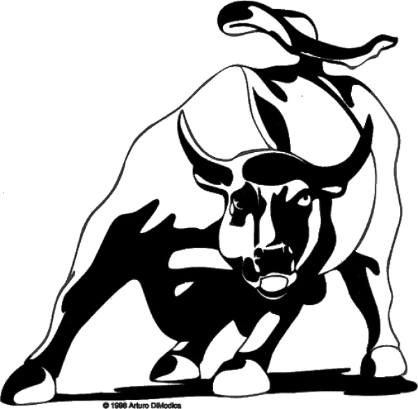 Bull Outline PNG Transparent Background