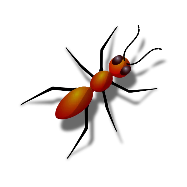 Cute Cartoon Ant PNG Transparent Background