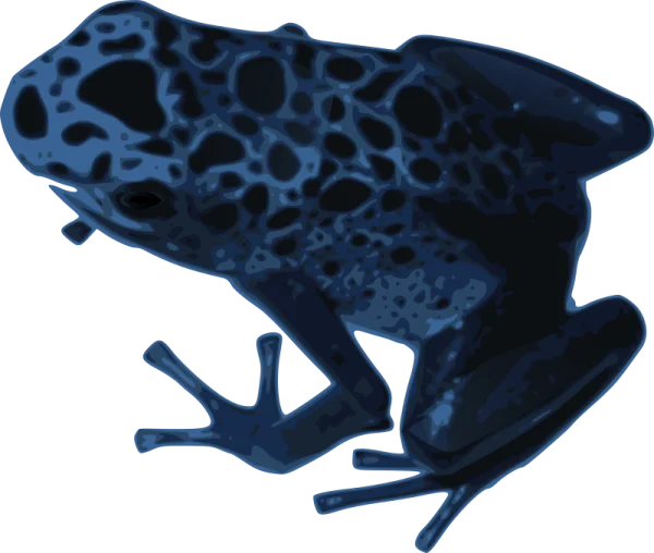 Blue Spotted Frog PNG Transparent Background