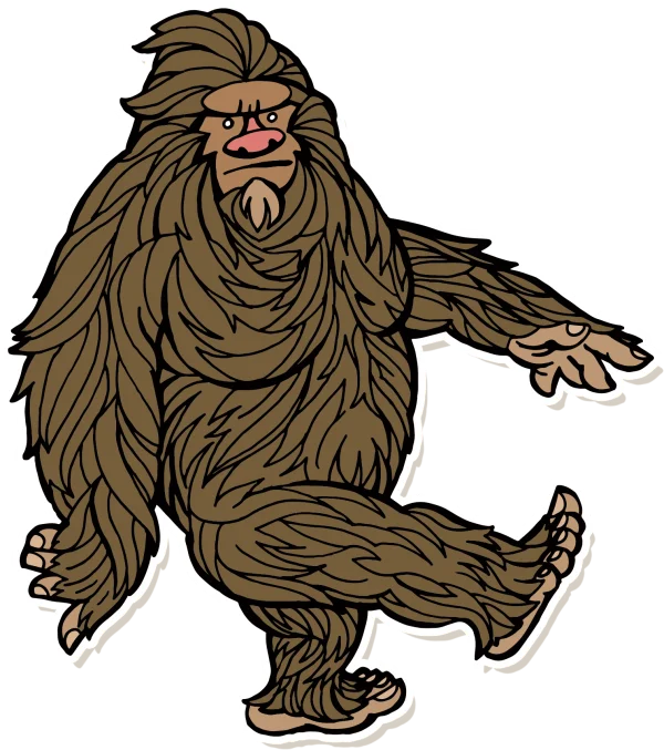 Bigfoot Cartoon Illustration Transparent PNG