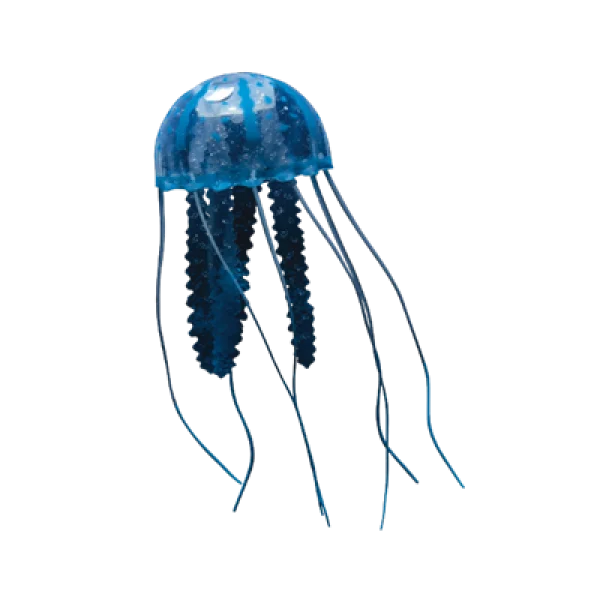 Realistic Blue Jellyfish PNG Transparent