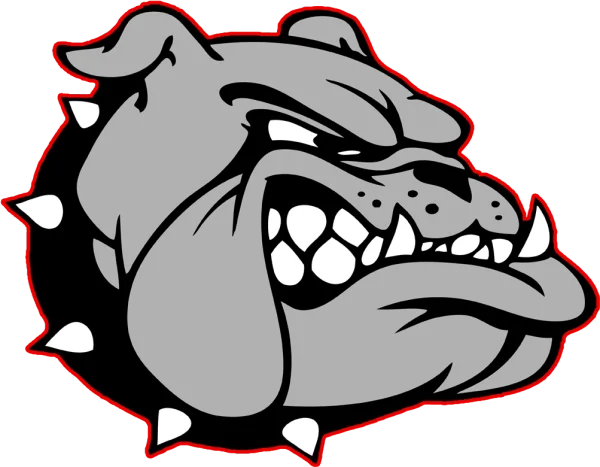 Aggressive Bulldog Mascot Logo PNG Transparent