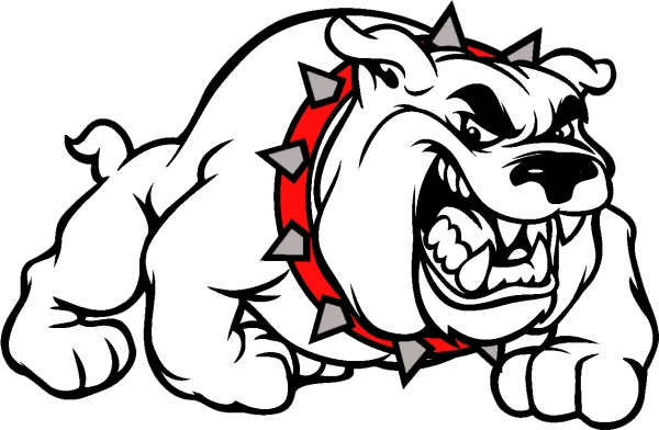 Angry Bulldog Mascot PNG Transparent
