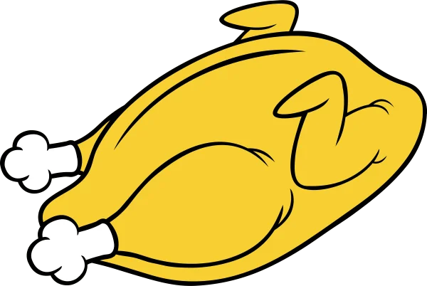 Cartoon Whole Chicken PNG Transparent Background