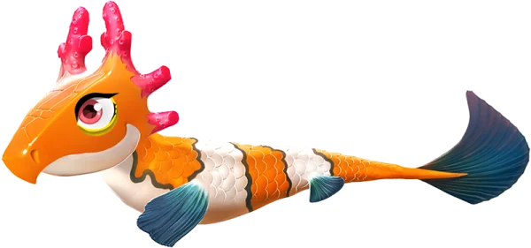 Vibrant Fantasy Coral Fish PNG