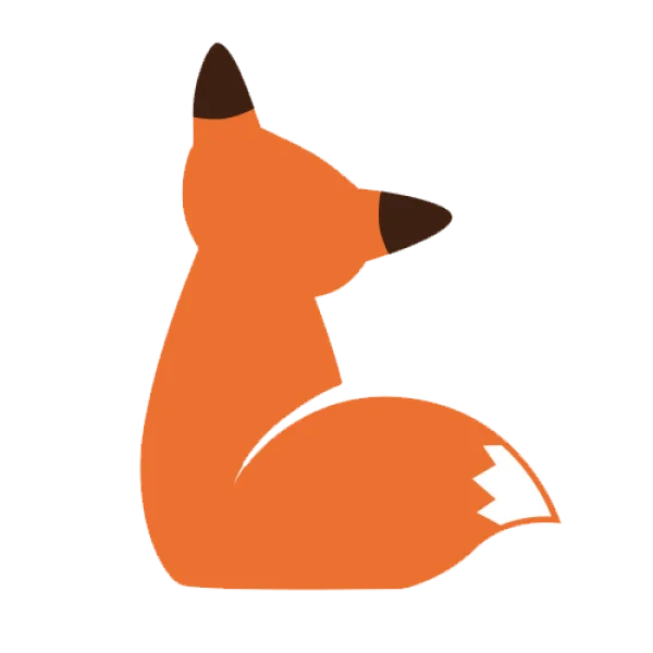 Simple Cartoon Fox PNG Transparent