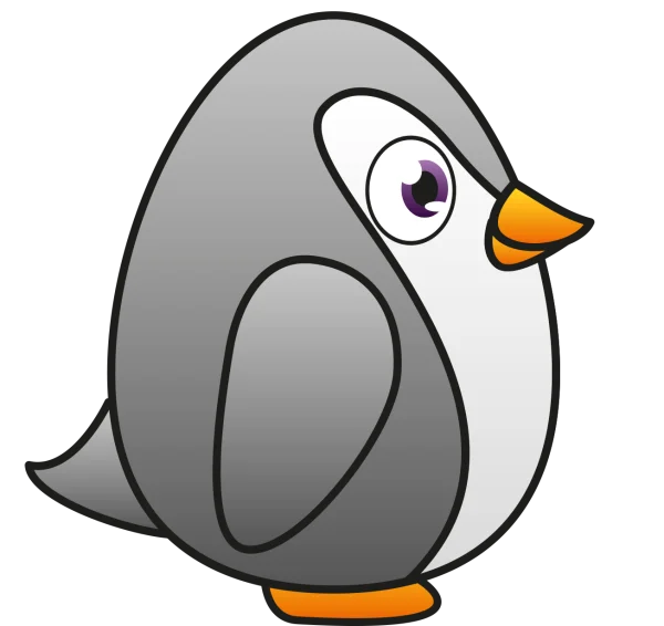 Cute Cartoon Penguin PNG Transparent Background