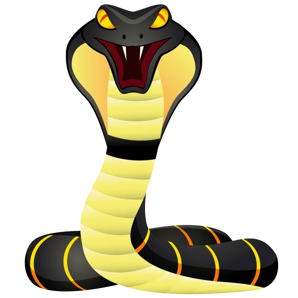 Cartoon Cobra Snake PNG Transparent Background