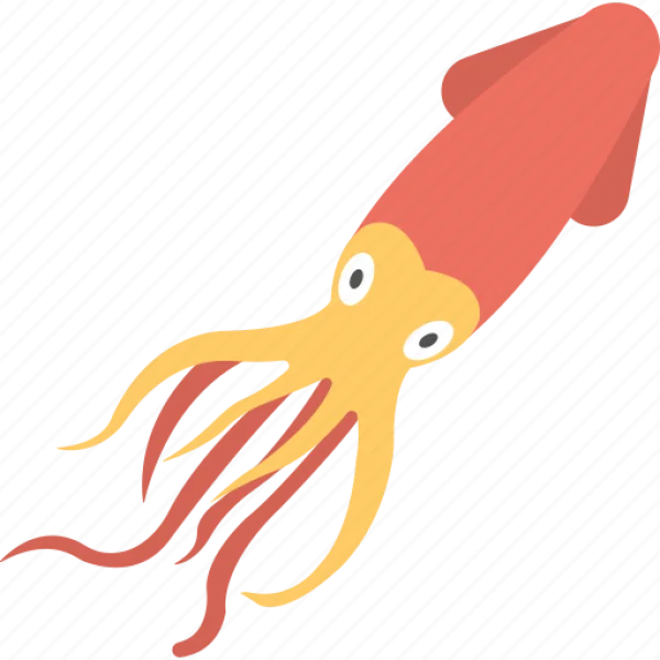Cartoon Squid Transparent PNG Icon