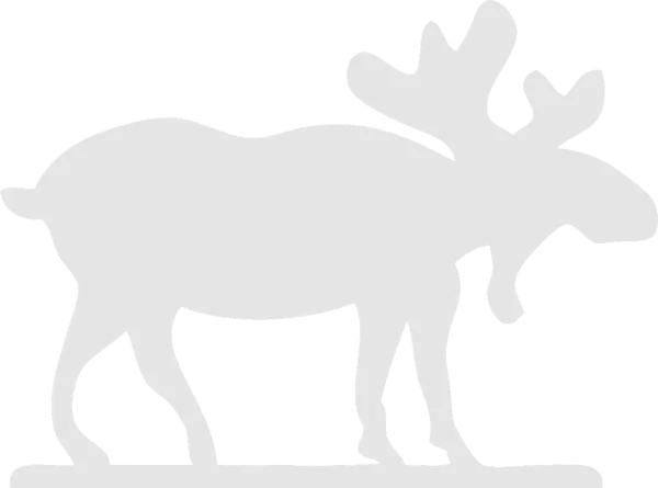 Moose Silhouette Icon PNG Transparent Background