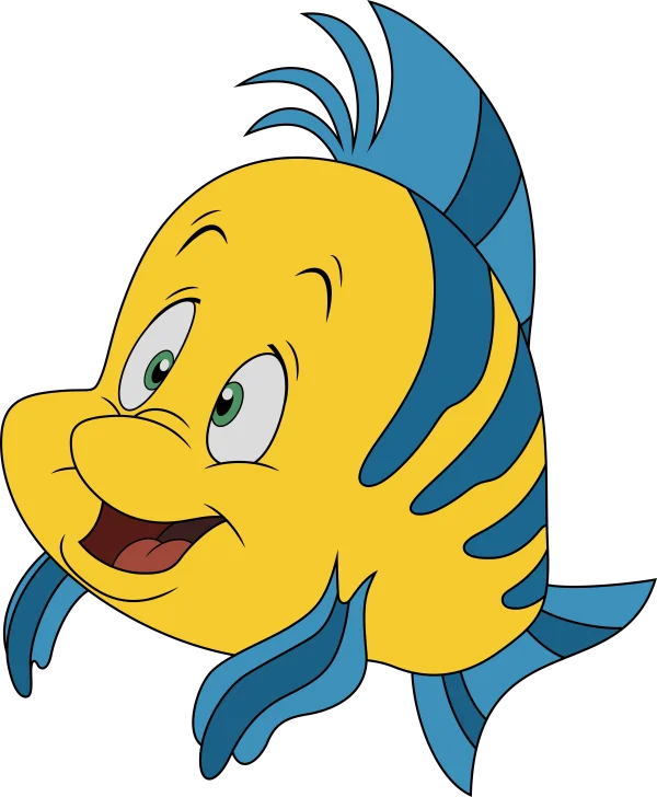 Flounder The Little Mermaid Transparent PNG