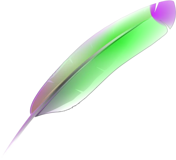 Colorful Gradient Feather PNG Transparent Background