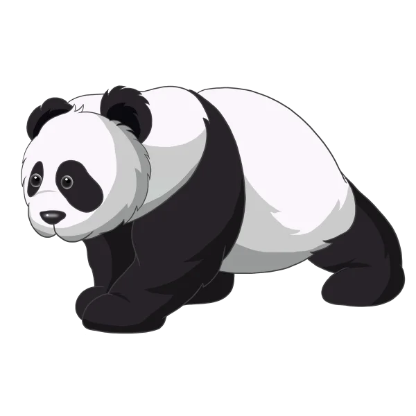Cute Cartoon Panda PNG Transparent Background