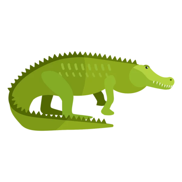 Cartoon Alligator PNG Transparent Background