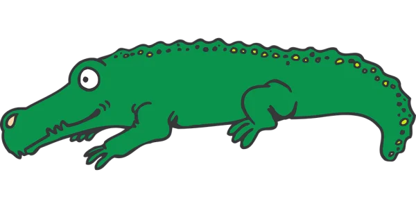 Cartoon Alligator PNG Transparent Background