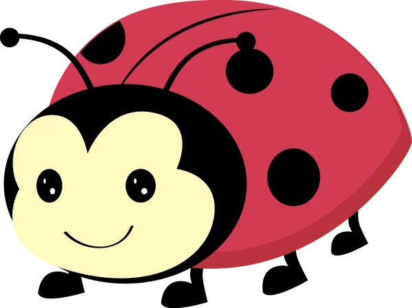 Cute Cartoon Ladybug PNG Transparent Background