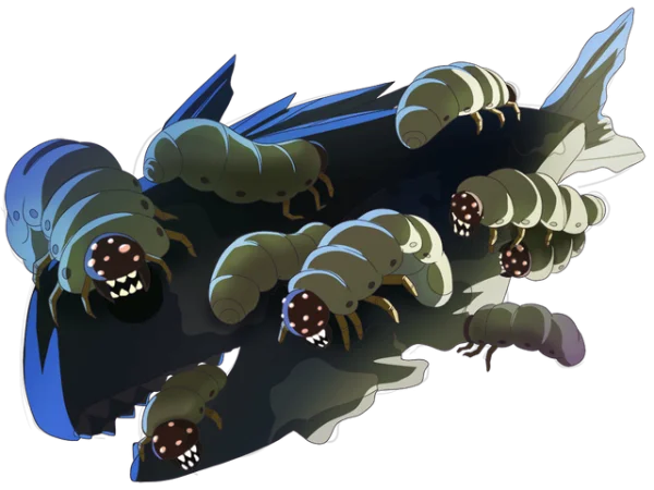 Cartoon Grubs Insects PNG Transparent Background