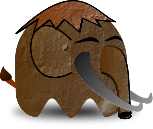 Cartoon Woolly Mammoth PNG Transparent Background