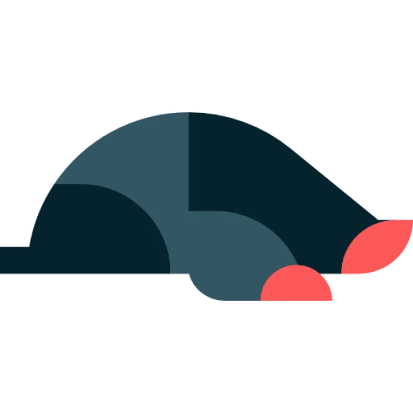 Abstract Geometric Blue and Red Shapes PNG