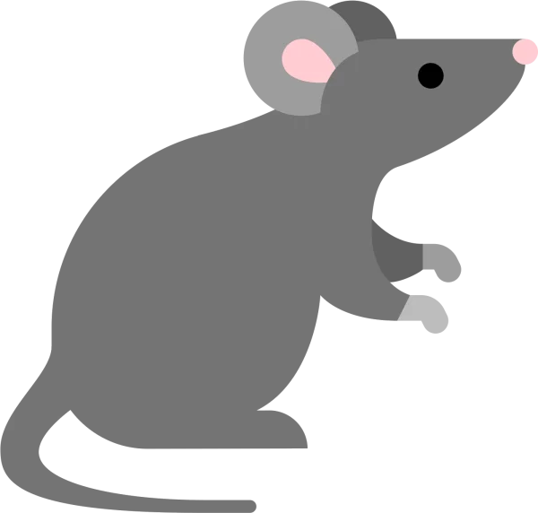 Cute Cartoon Mouse PNG Transparent Background