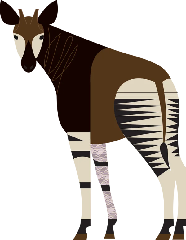 Abstract Geometric Horse Head PNG